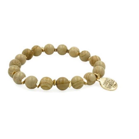 RETAIL $25 Kinsley Armelle Farrah Collection Jasper Bracelet - Picture 1 of 2